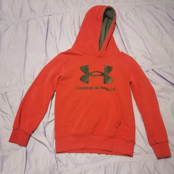 Sudadera con capucha de UNDER ARMOUR en color rojo talla 6t - Picture 1 of 8